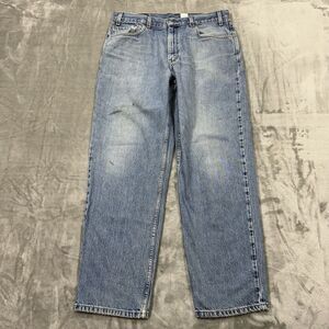 Vtg Levis Jeans Mens 35x30 Blue 550 Relaxed Slightly Tapered Medium Wash Denim‎